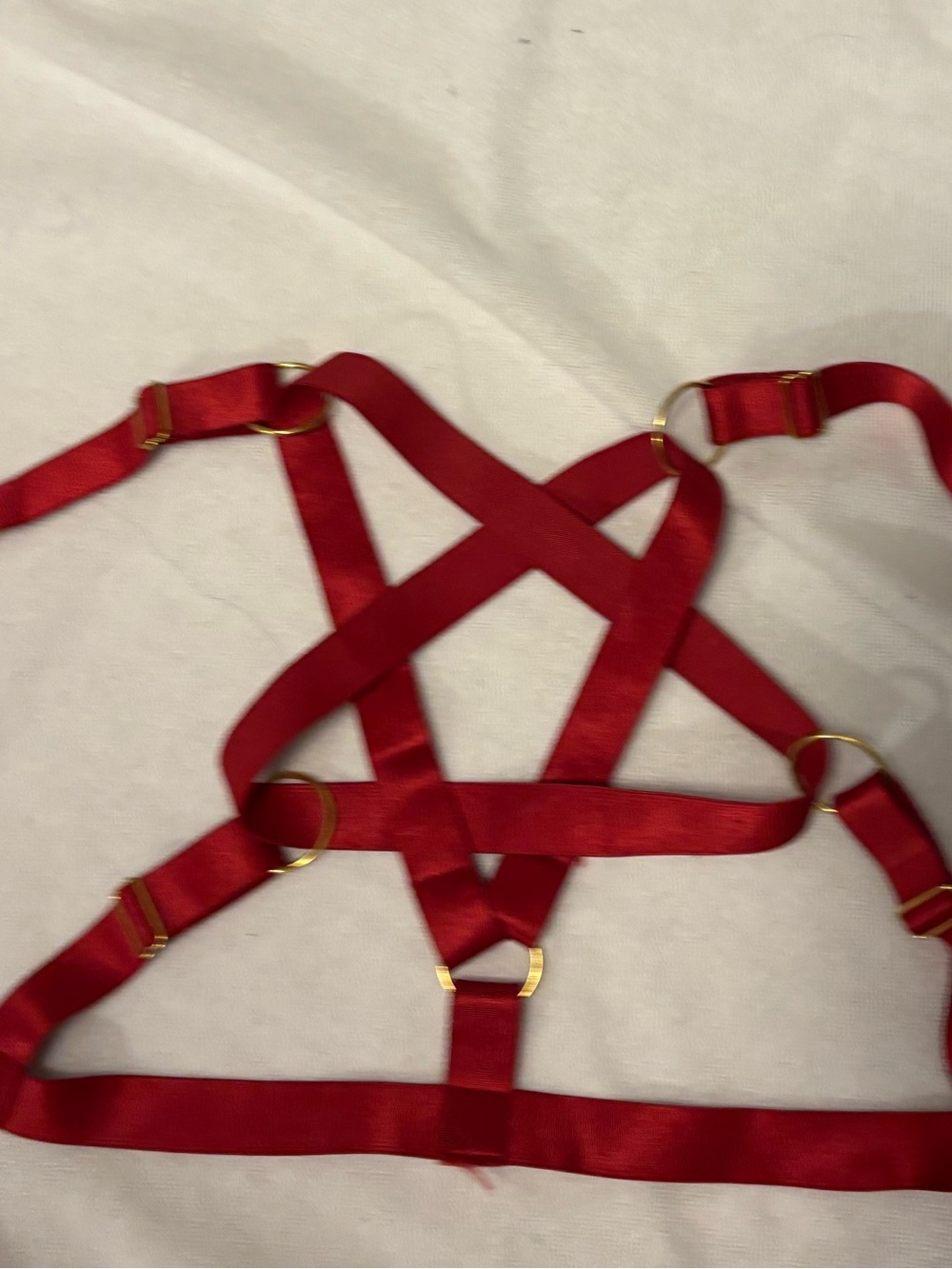 Red Star/pentagram Strappy Harness Accessory